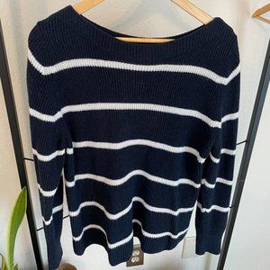Banana Republic Navy Stripe Sweater